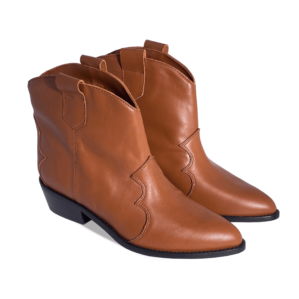 Brown leather boots - Kendal