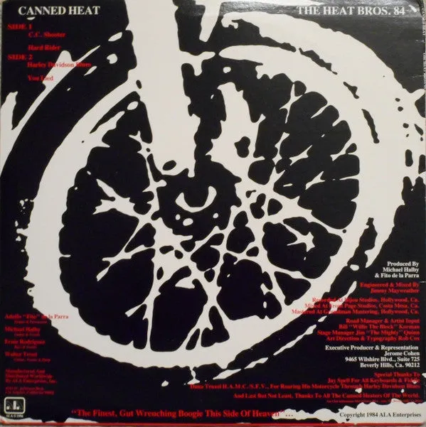 Canned Heat '84 - The Heat Bros. Top Tracks and Album