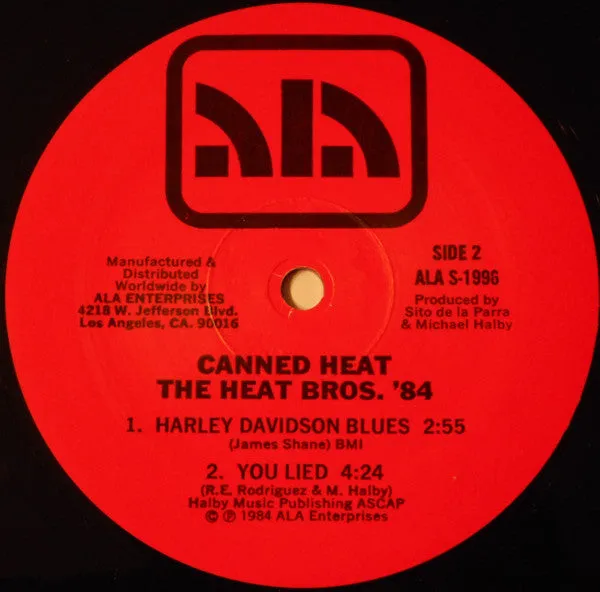 Canned Heat '84 - The Heat Bros. Top Tracks and Album