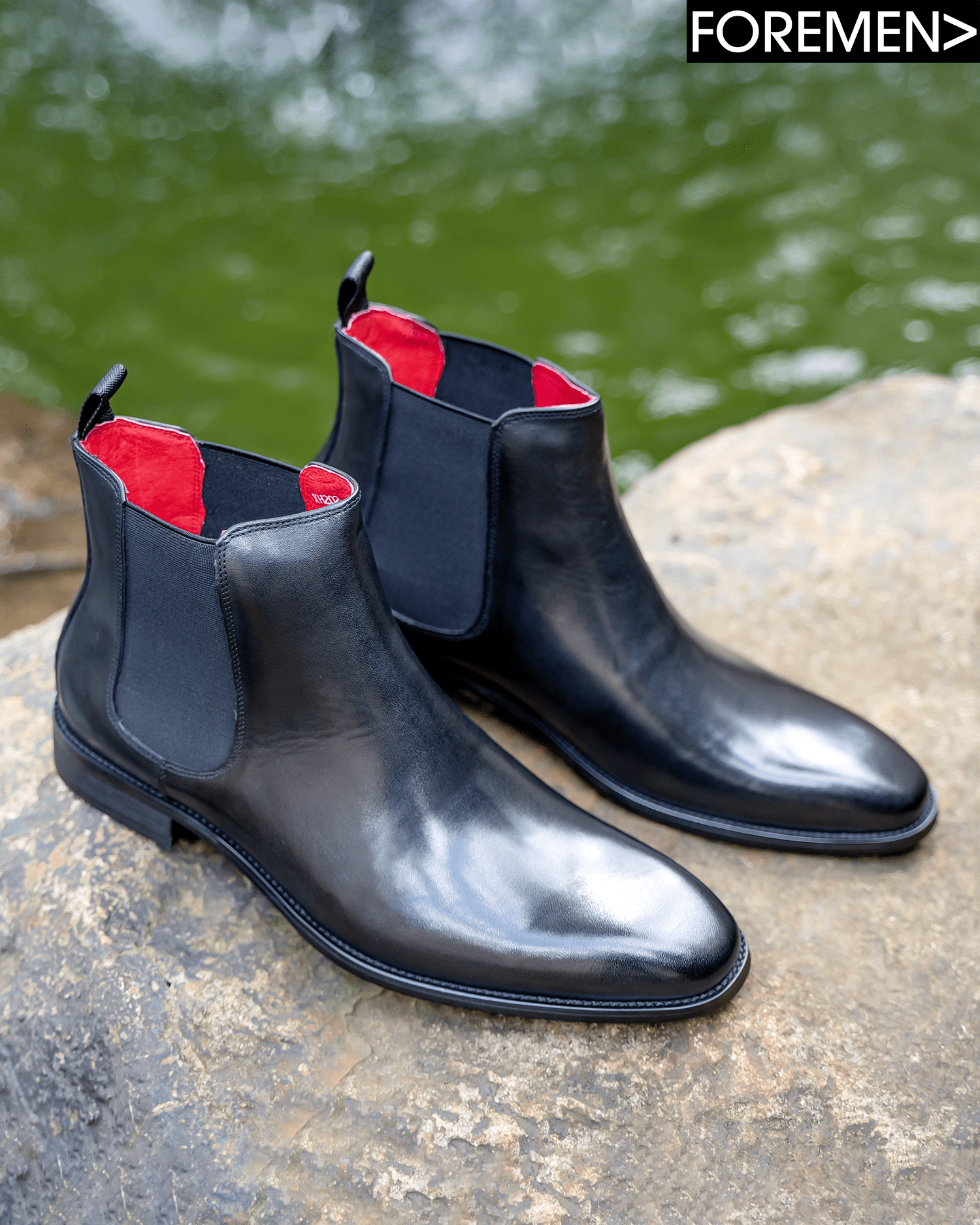 CARDIZ Black Leather Chelsea Boots - Shop Now