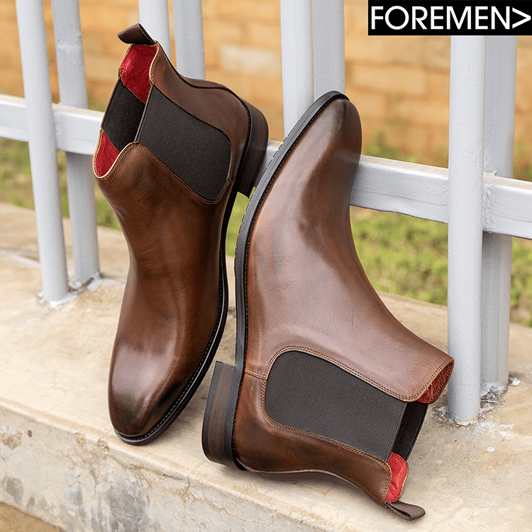 Cardiz Coffee Leather Chelsea Boots - Shop Now!