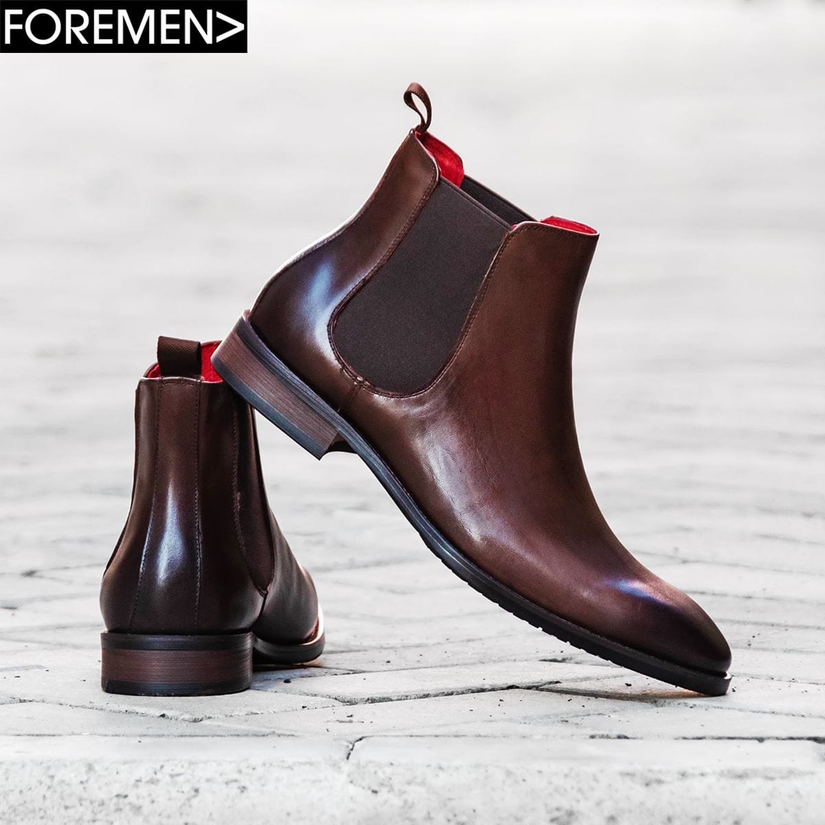 Cardiz Coffee Leather Chelsea Boots - Shop Now!