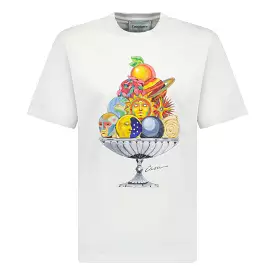 Casablanca fruit bowl t-shirt white.