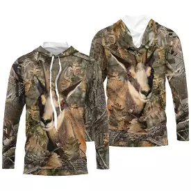 Chamois Stalking Hunting T-Shirt, Camouflage Hunter Clothing - CTS24052226