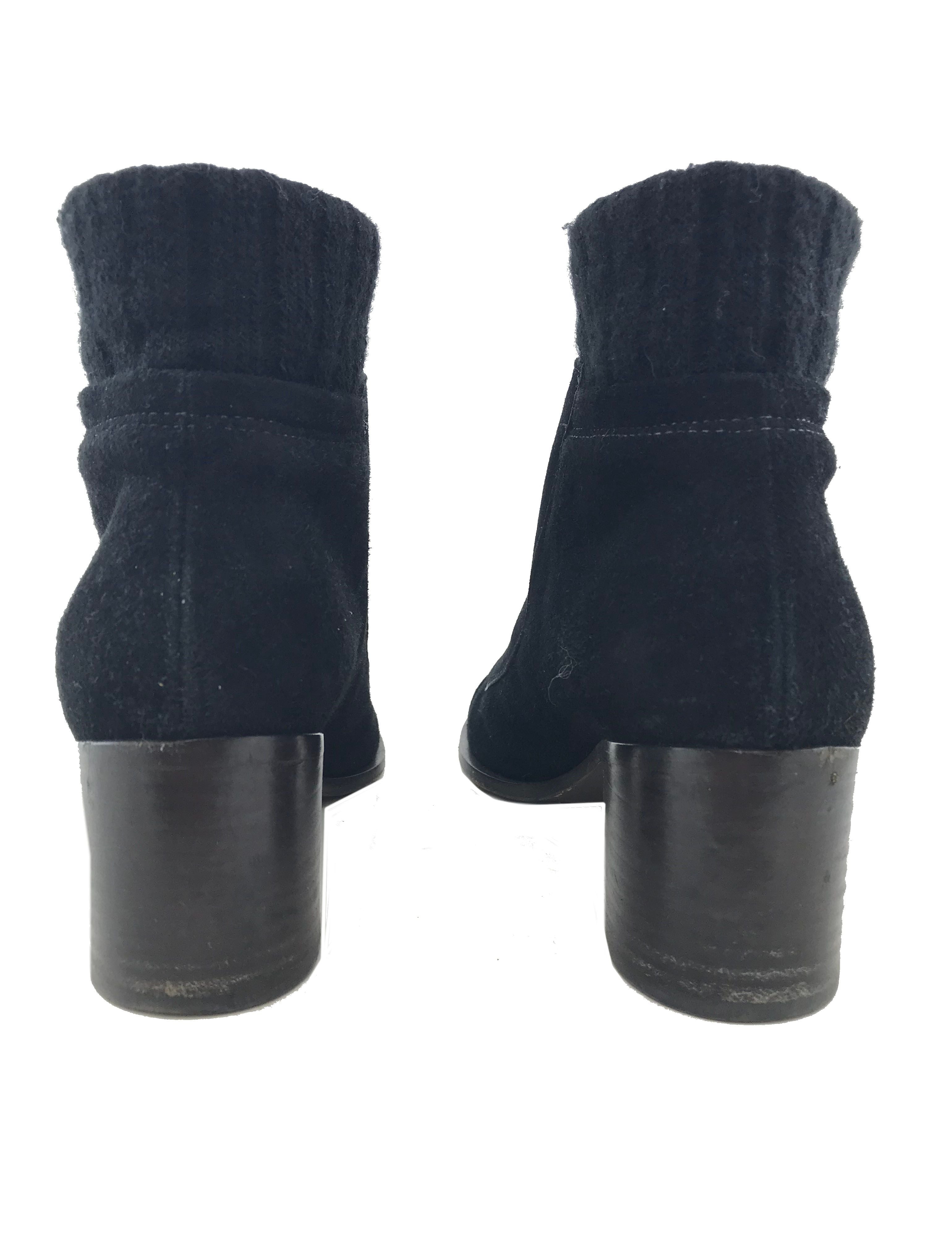 Chanel Paris-Edinburgh Ankle Boots Size 6.5