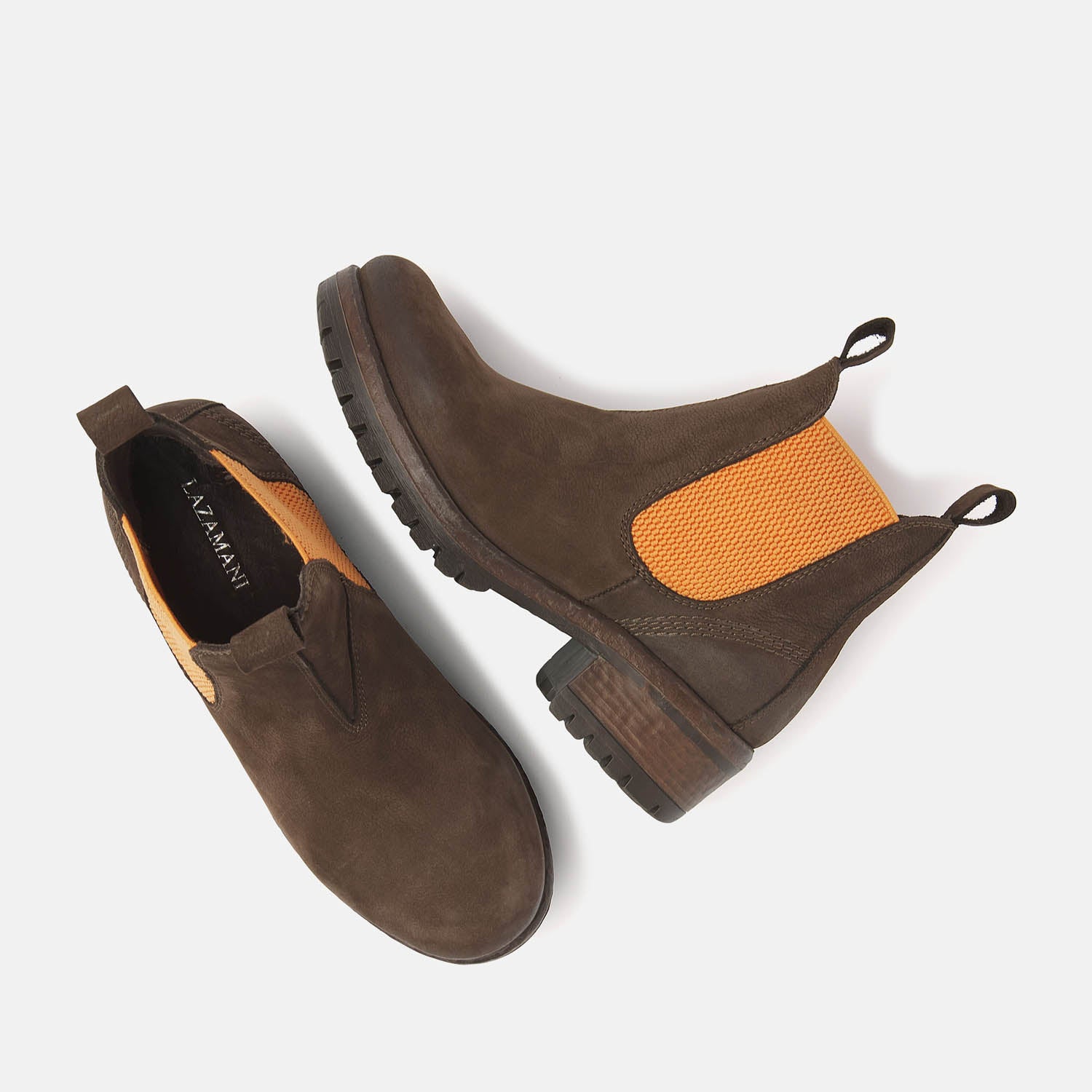 Chelsea Boots in Brown-Orange