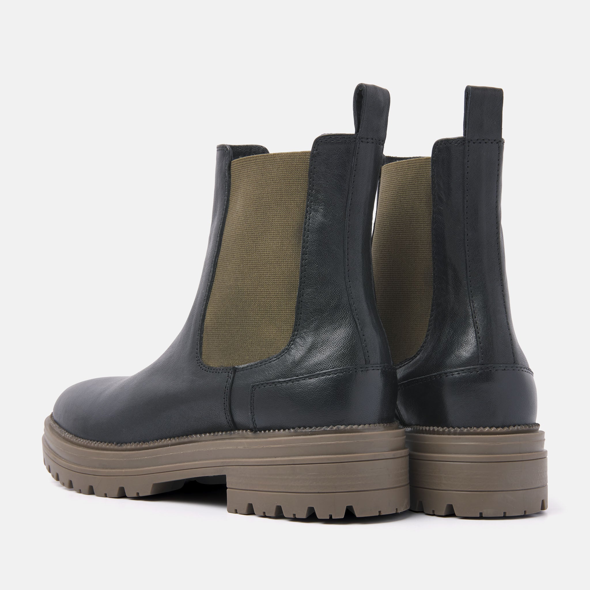 Chelsea Boots Khaki-Black