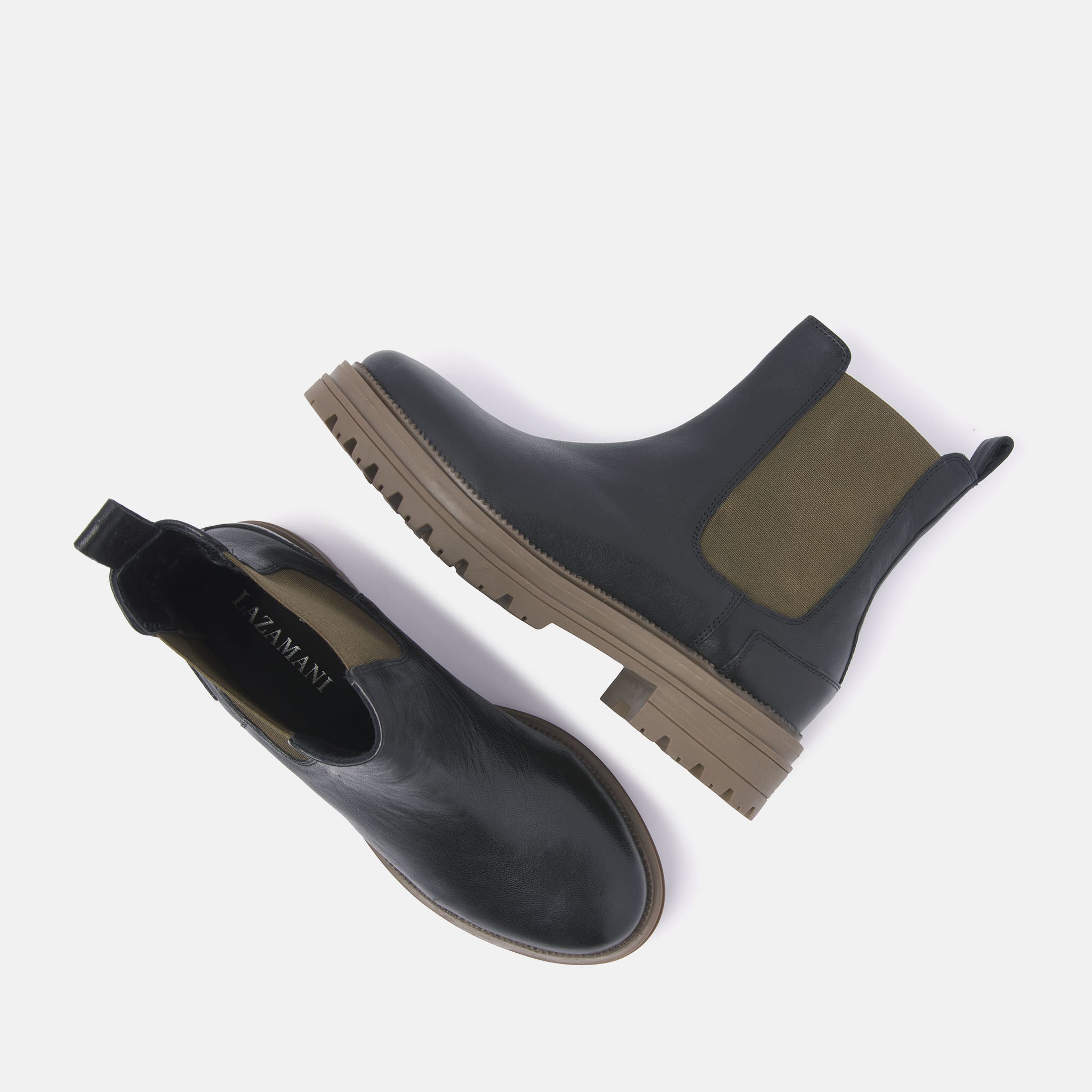 Chelsea Boots Khaki-Black