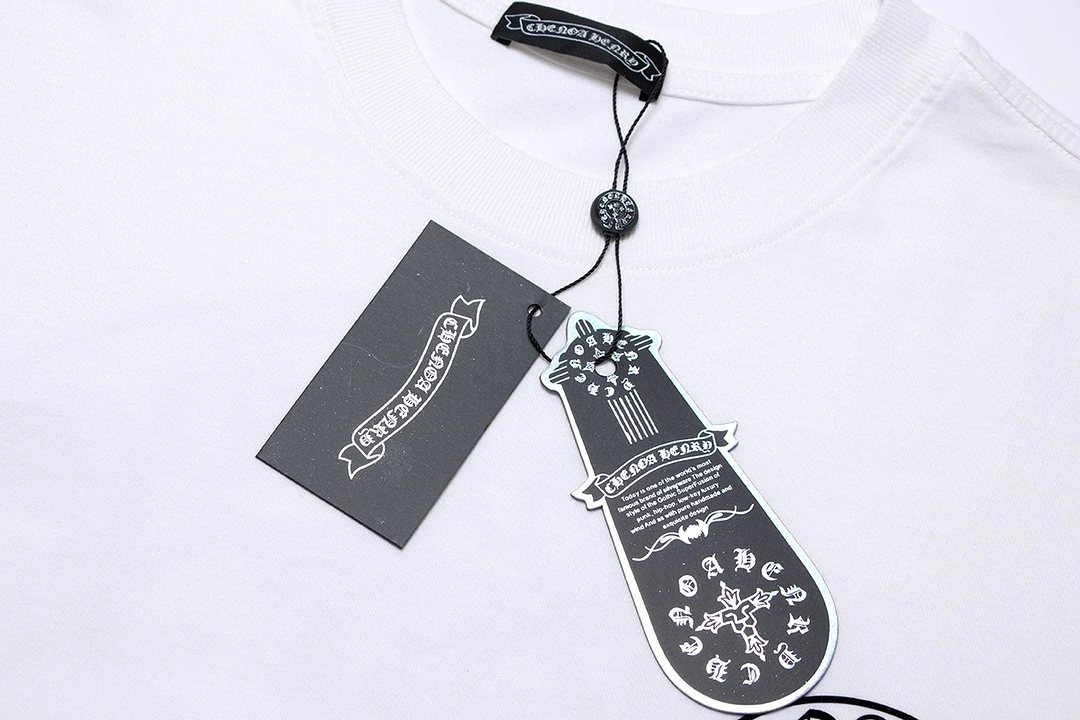 Chrome Hearts white short-sleeve T-shirt with 24SS horseshoe-shaped cross logo print 3.6