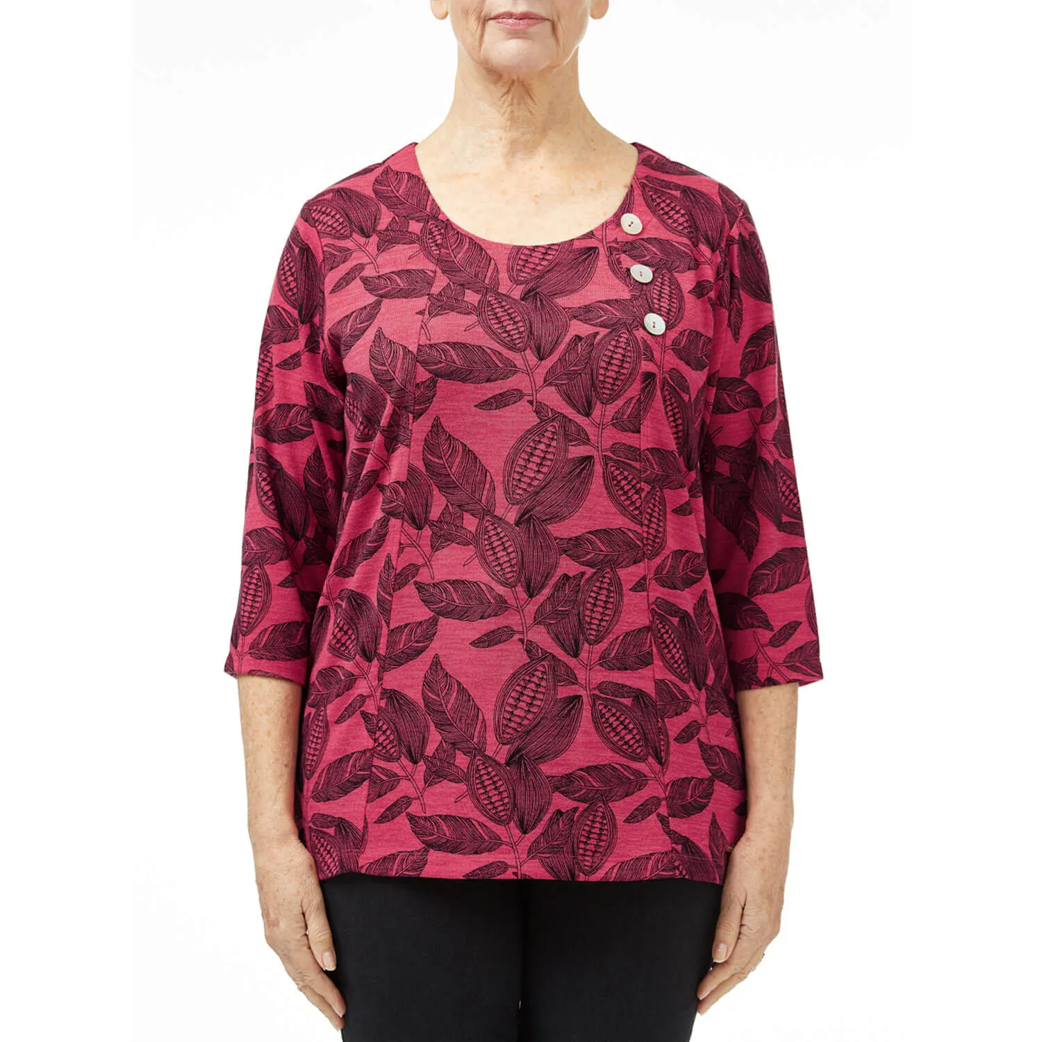 Coco Print Panel Blouse