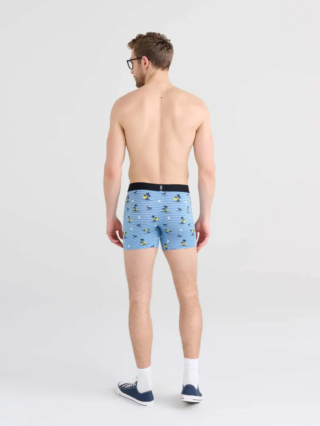 Cooling Cotton Boxer Brief - Offshore Breeze Blue