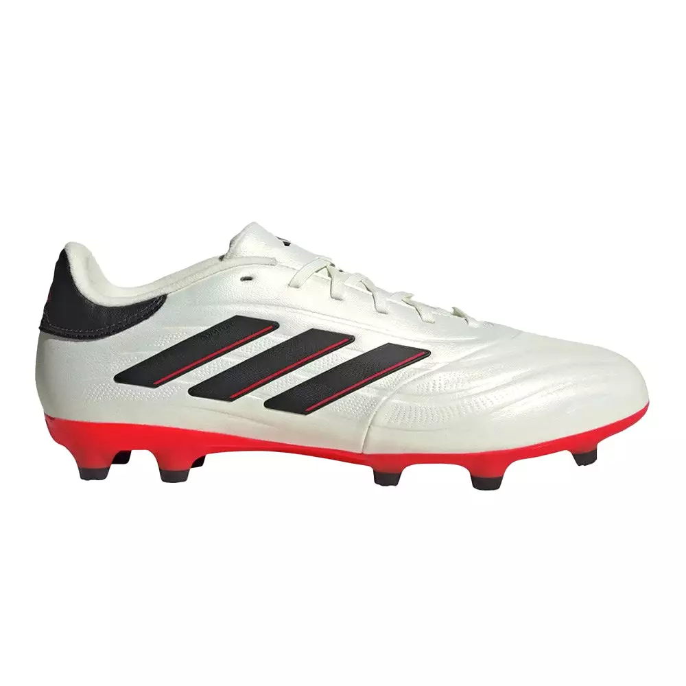 Copa Pure II League FG Football Boots - Ivory/Black/Solar Red - Adidas