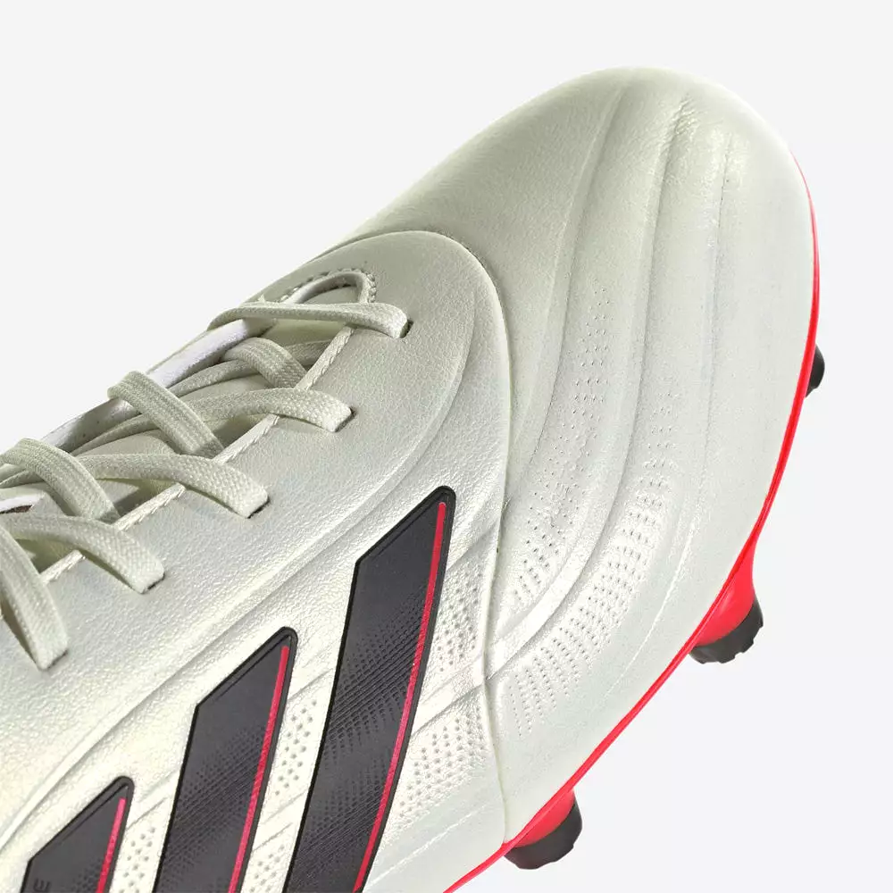 Copa Pure II League FG Football Boots - Ivory/Black/Solar Red - Adidas