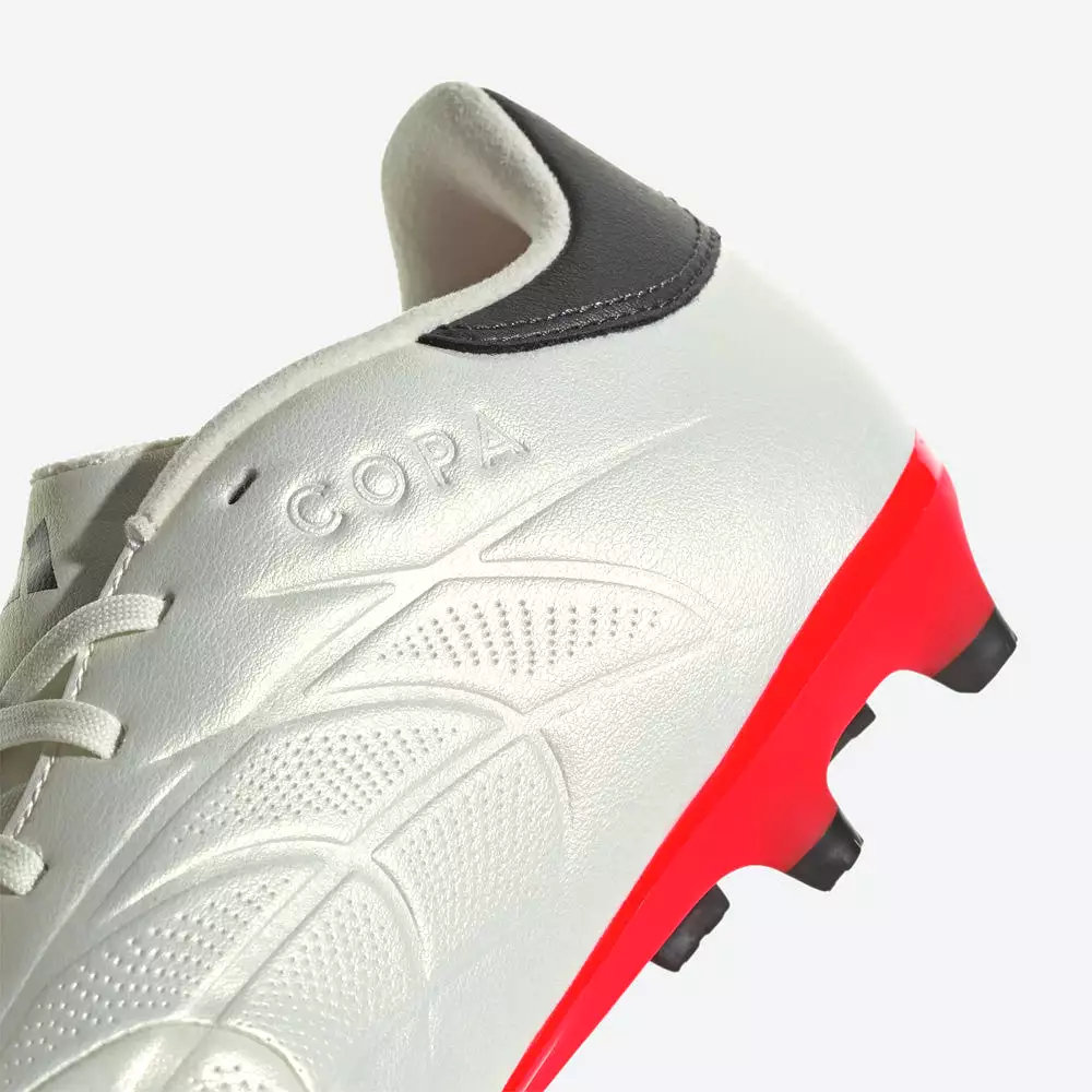 Copa Pure II League FG Football Boots - Ivory/Black/Solar Red - Adidas