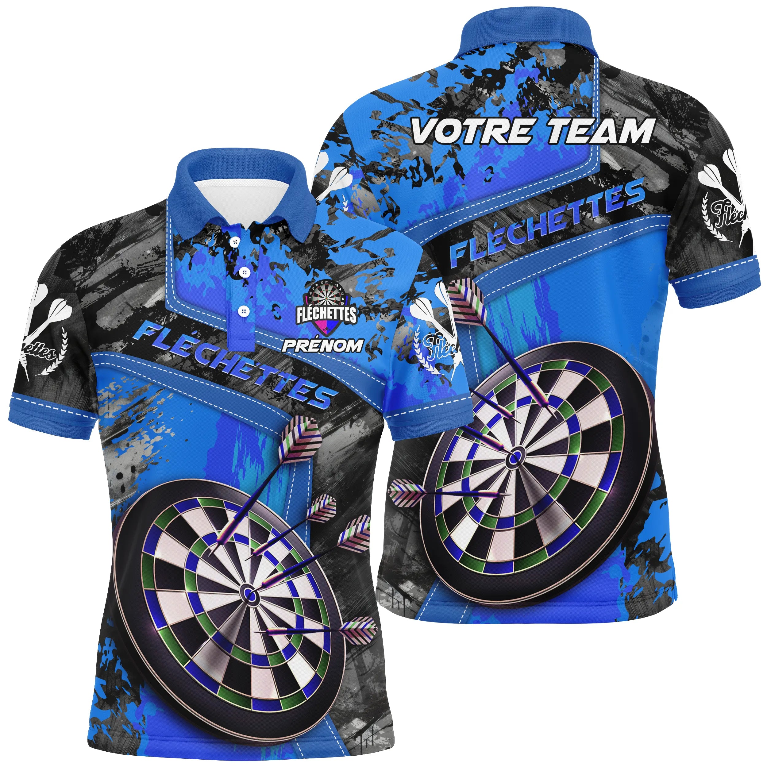 Custom Dart Polo Shirt - Hit the Bullseye in Style - CT12032466