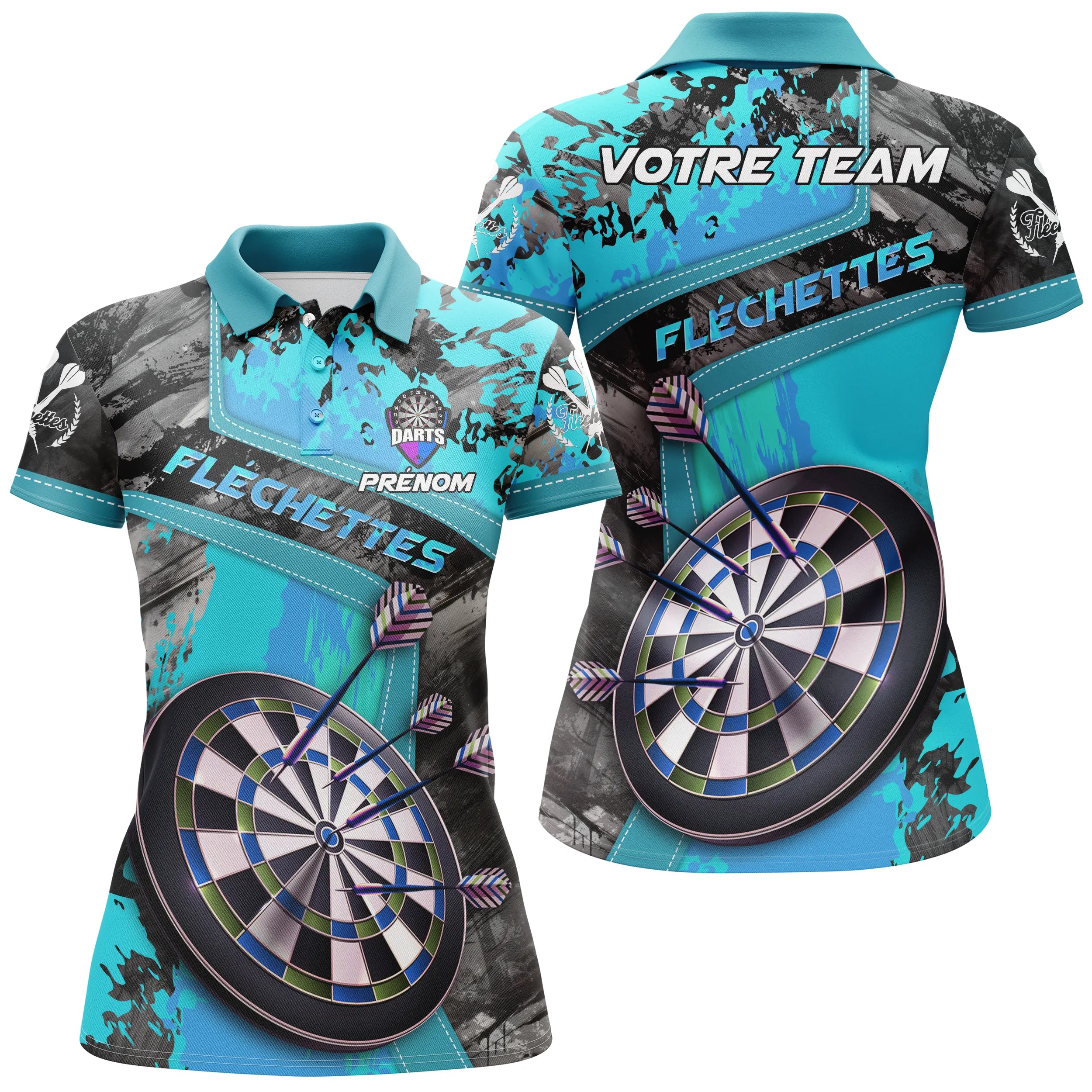 Custom Dart Polo Shirt - Hit the Bullseye in Style - CT12032466