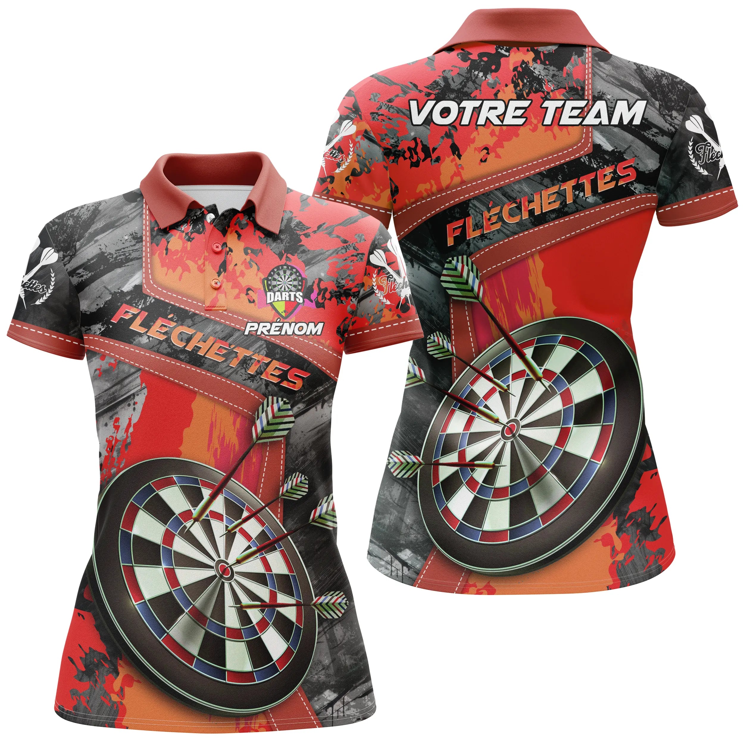 Custom Dart Polo Shirt - Hit the Bullseye in Style - CT12032466