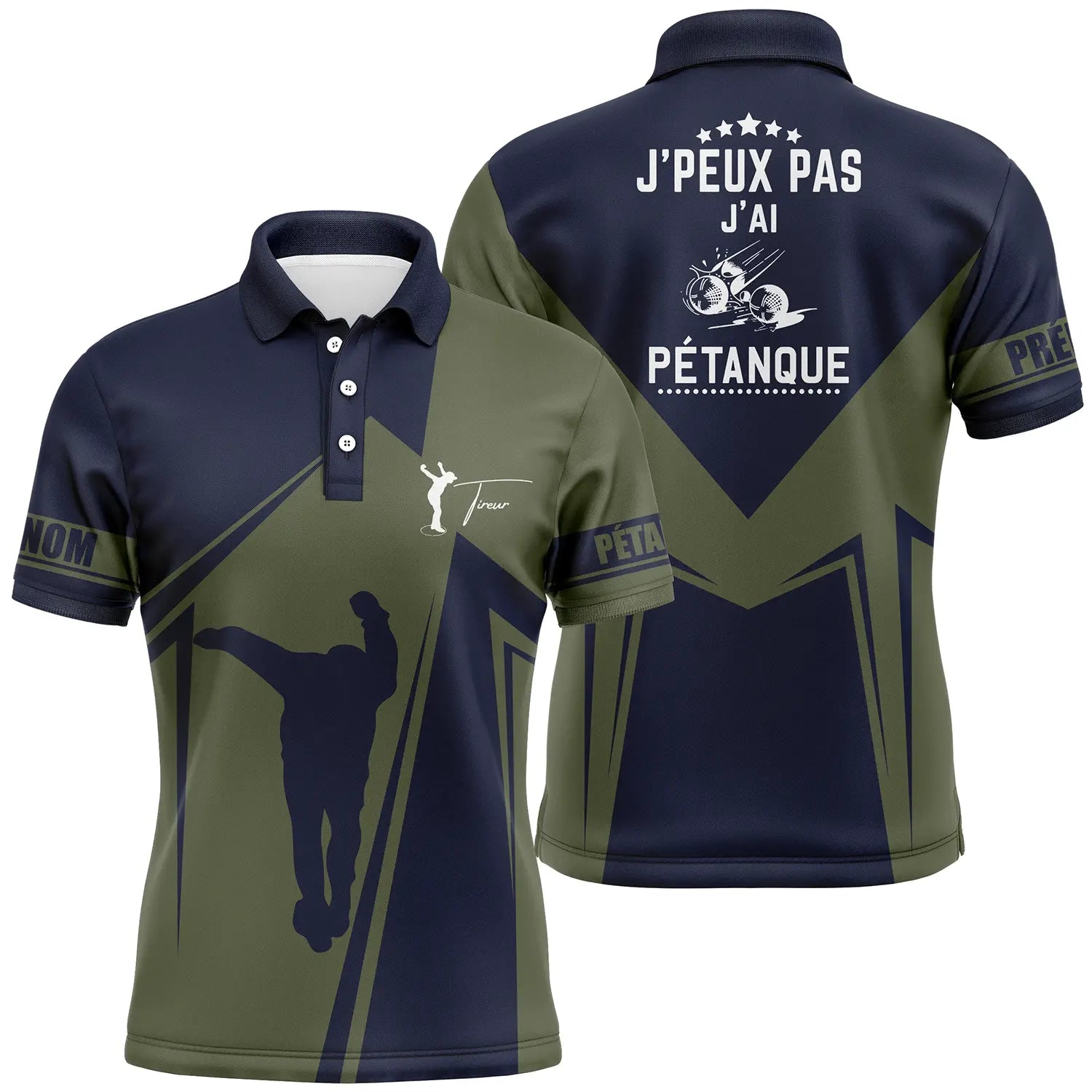 Custom Petanque Polo, Bouliste Polo, Unique Gift For Shooters, Can't Play, I have Petanque - CT14072318