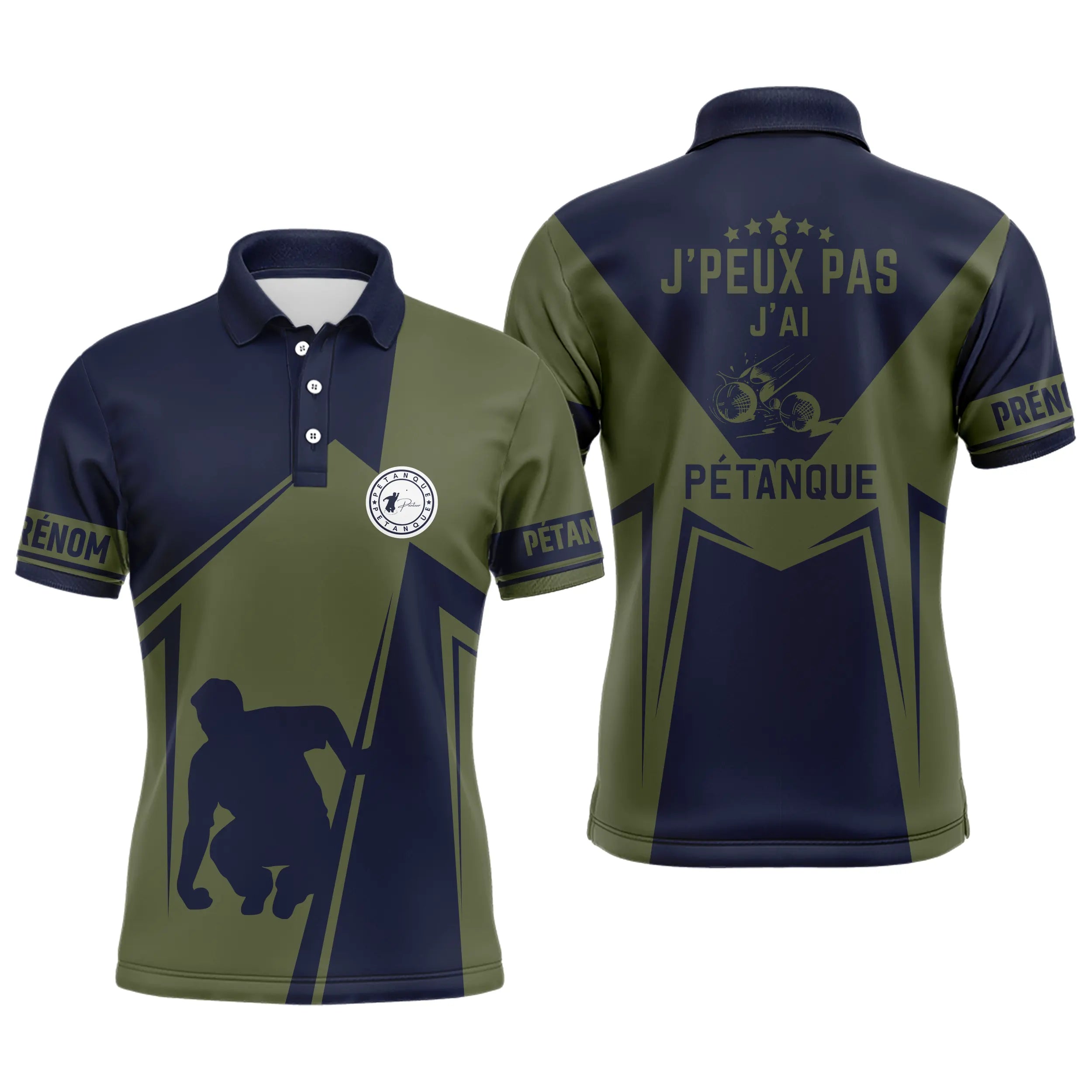 Customized Pétanque Polo, Unique Gift for Pointers, J'peux Pas J'ai Pétanque - CT14072319