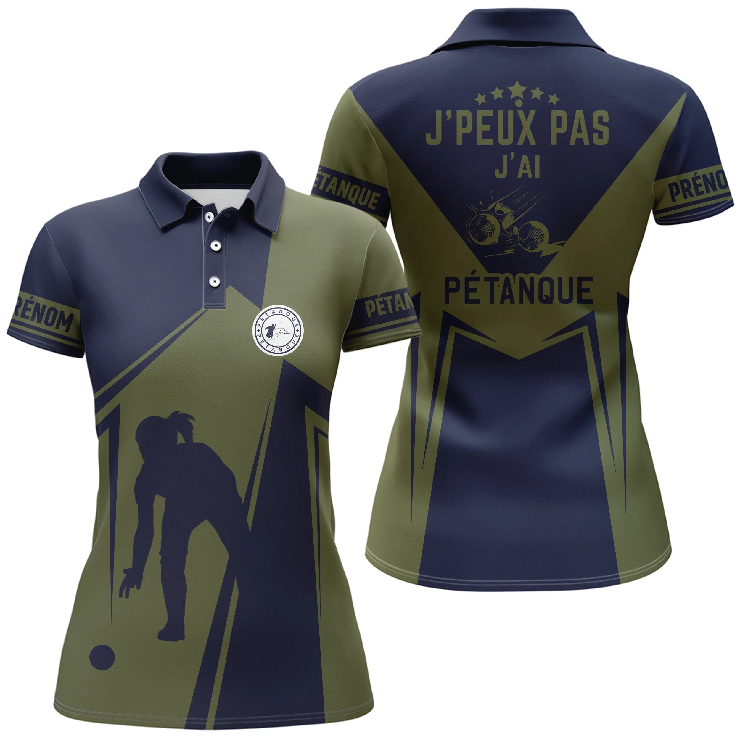 Customized Pétanque Polo, Unique Gift for Pointers, J'peux Pas J'ai Pétanque - CT14072319