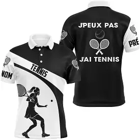 Customized Tennis Player Gift - Polo Tennis Performance, J'peux Pas J'ai Tennis, CT20102338