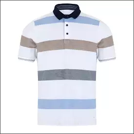 Daniel Grahame Blue and White T-Shirt