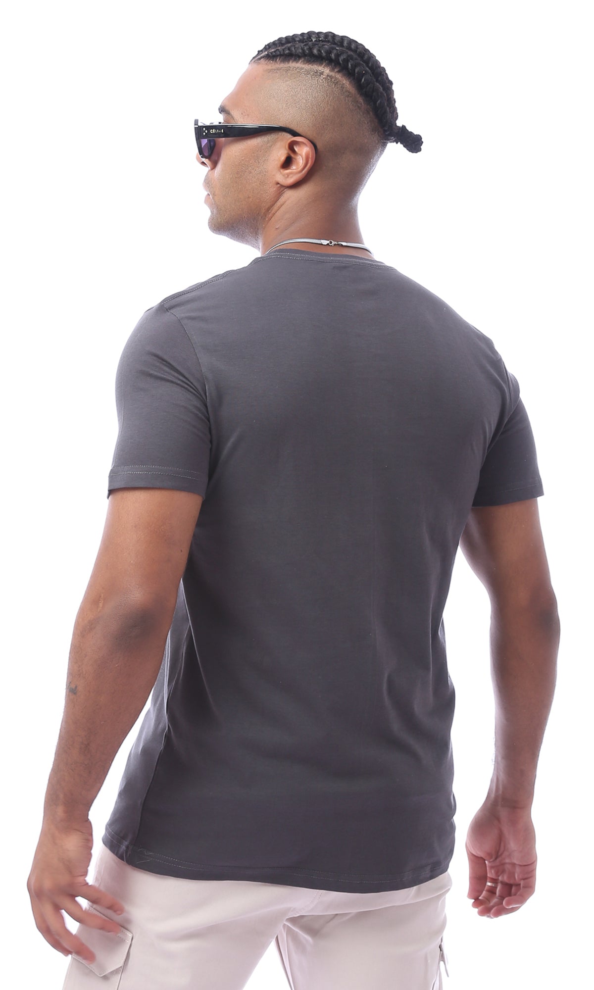 Dark Grey Summer Slip On Tee 