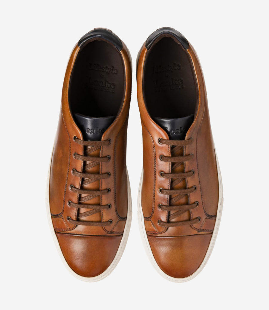 Dash Leather Sneakers Chestnut Loake 