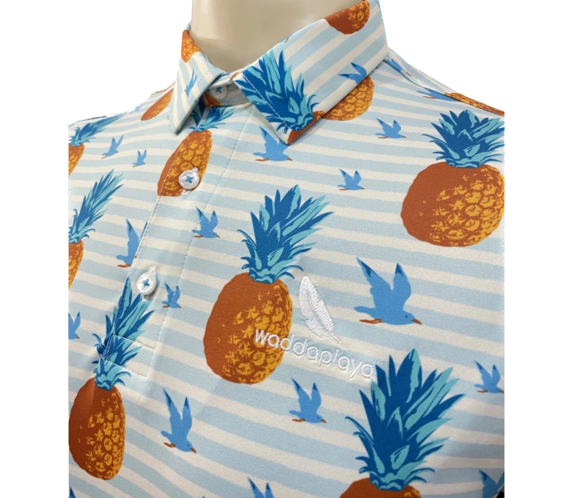 Delicious Pineapple Polo Shirts for Flying Enthusiasts