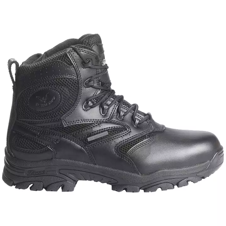 Deuce Men's Waterproof Side Zip Leather Tactical Boots - 6 Inch