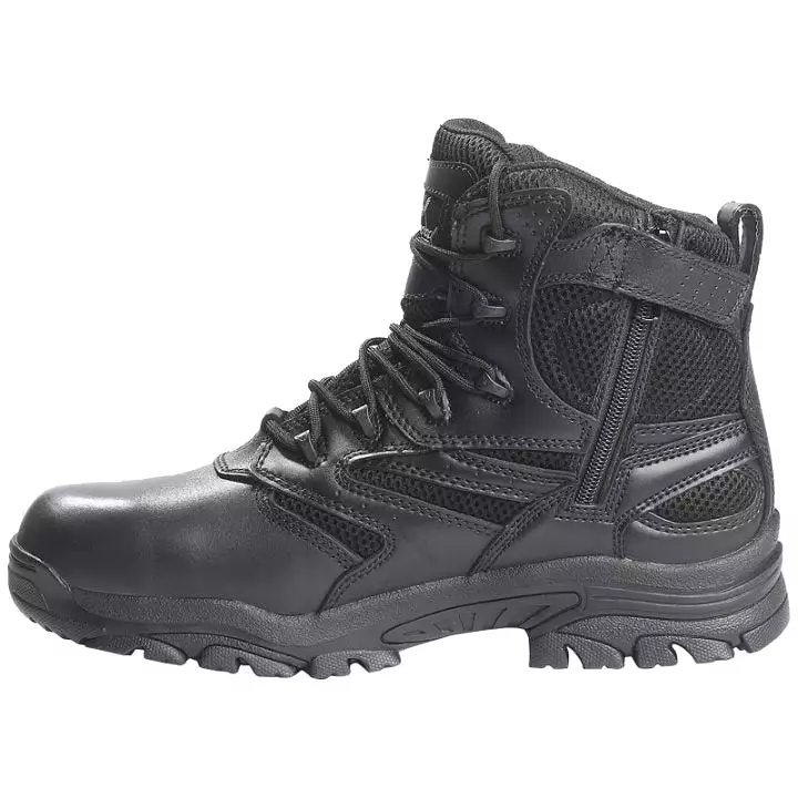 Deuce Men's Waterproof Side Zip Leather Tactical Boots - 6 Inch