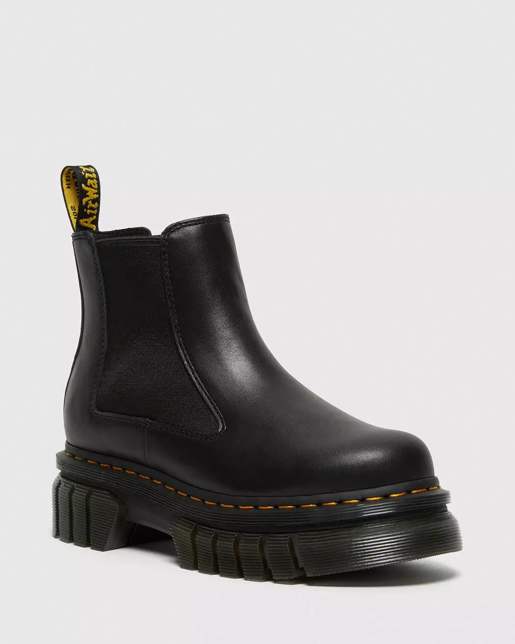 Dr Martens Audrick Nappa Leather Platform Black Boots