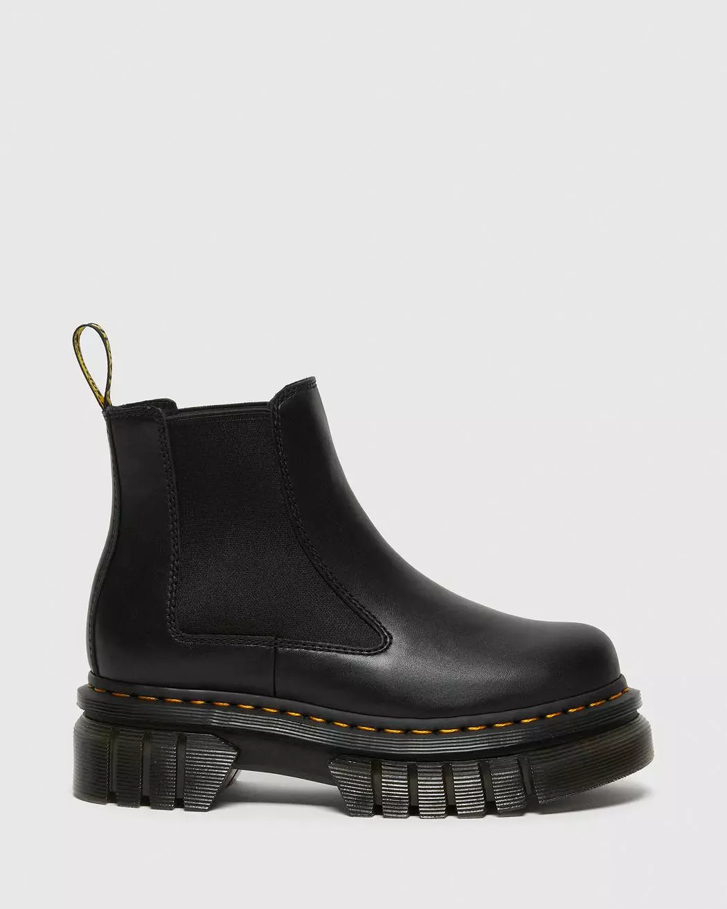 Dr Martens Audrick Nappa Leather Platform Black Boots