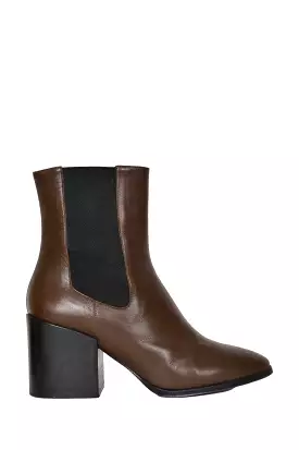 Dries Van Noten Brown Leather Chelsea Boots 39