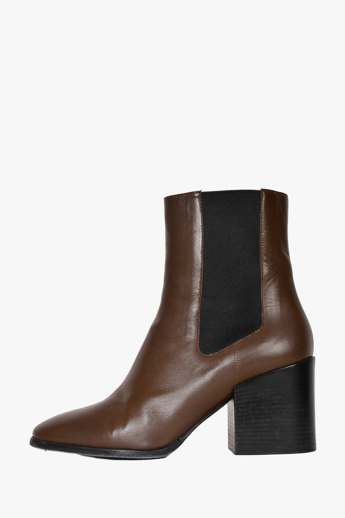 Dries Van Noten Brown Leather Chelsea Boots 39