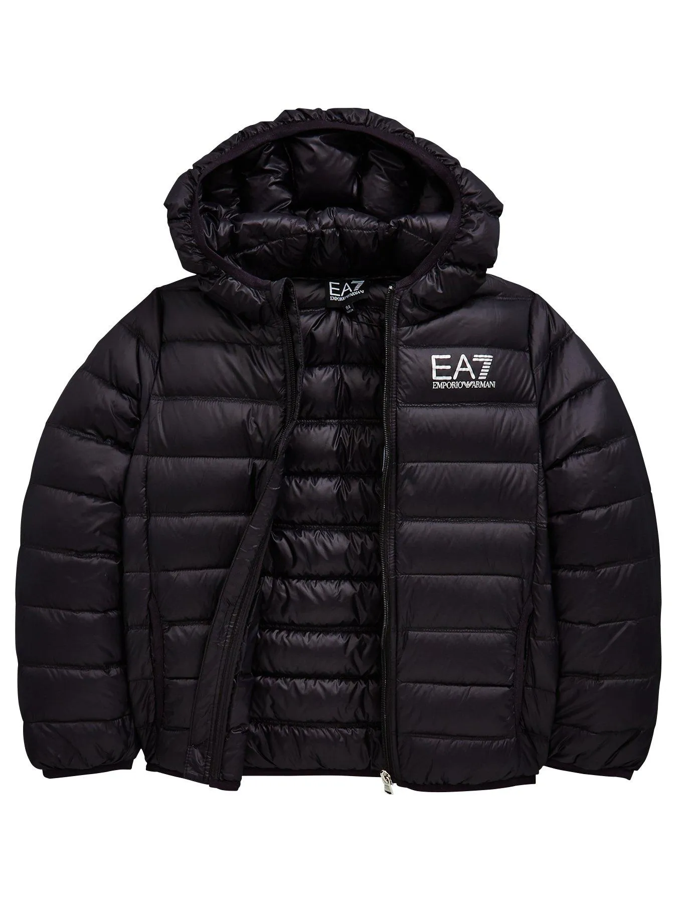 EA7 Armani Boys Lightweight Down Quilted Jacket - Black