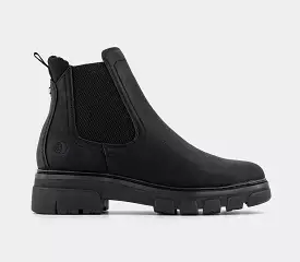 Earth Addict Afra Chelsea Boots for Women - Black Cleated