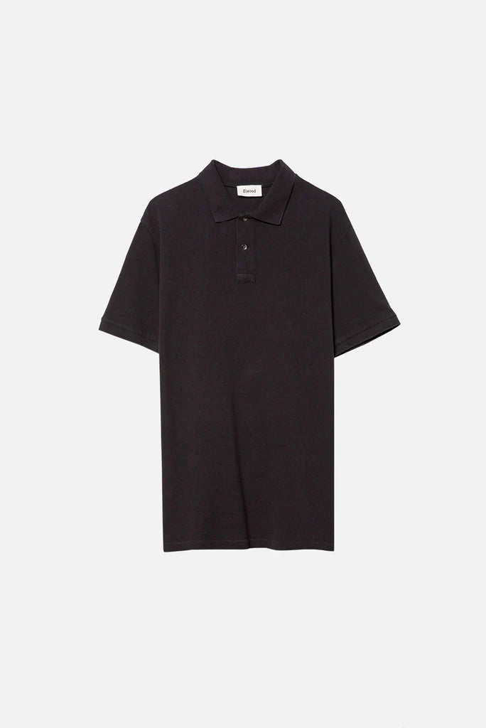 Elwood polo shirt black vintage