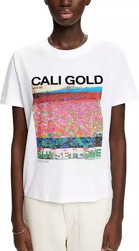 Esprit Cali Gold Tee - Short Sleeve (023CC1K305)