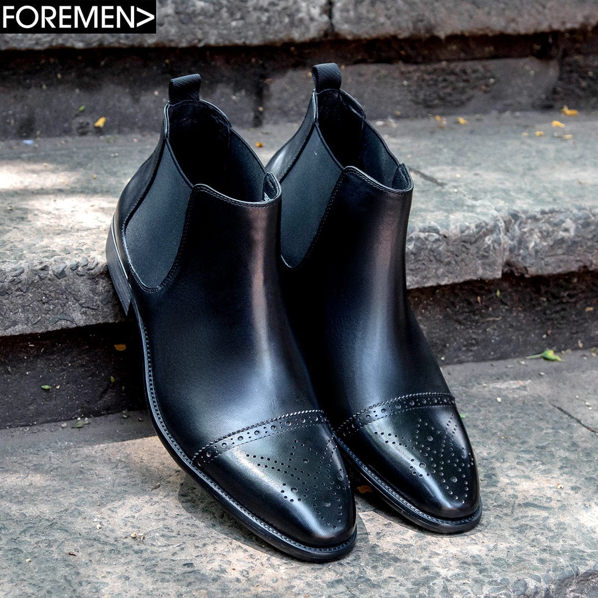 Ferrami Black Chelsea Boots