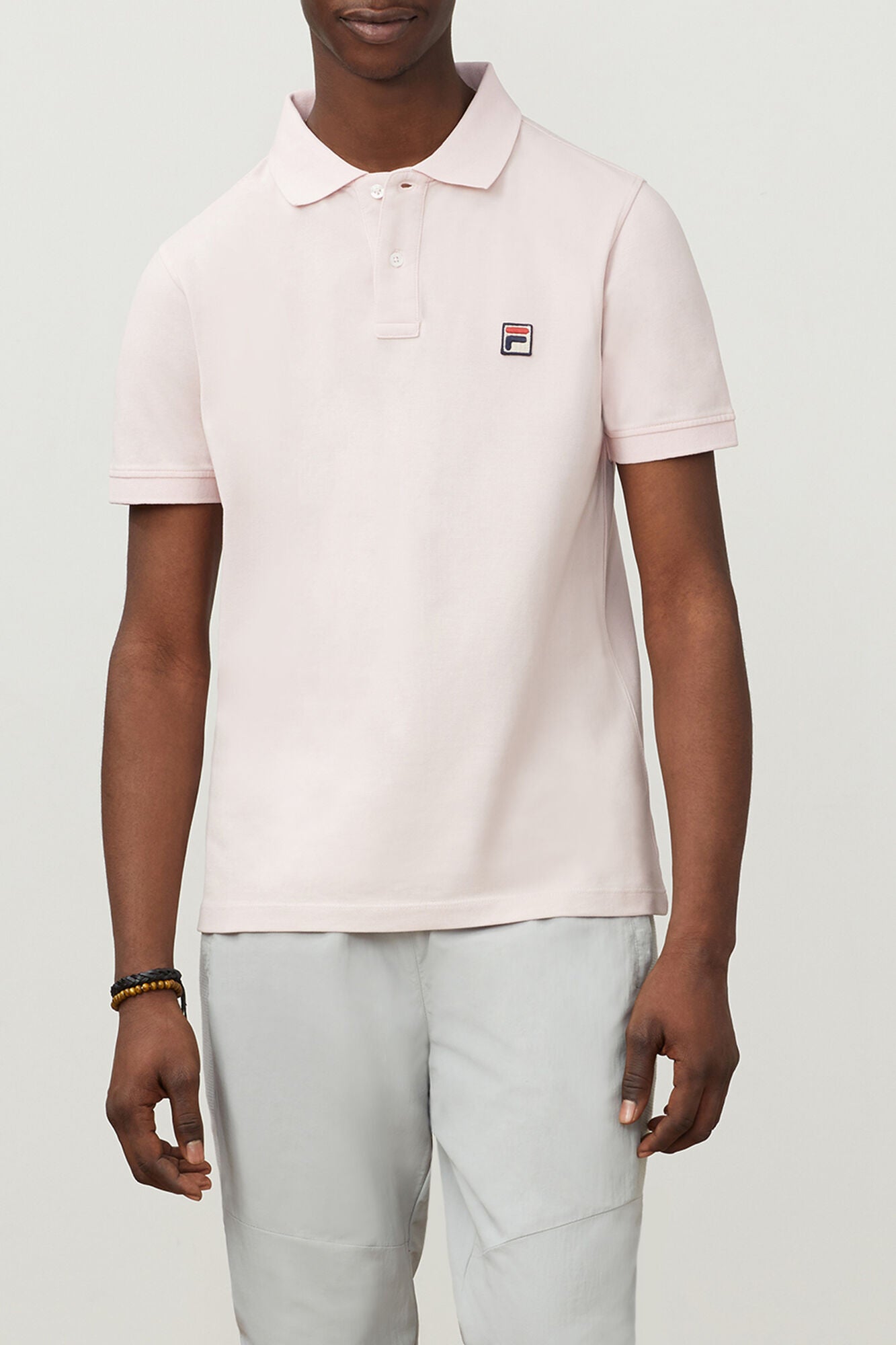 FILA Men's Dante Polo - Pink Chalk