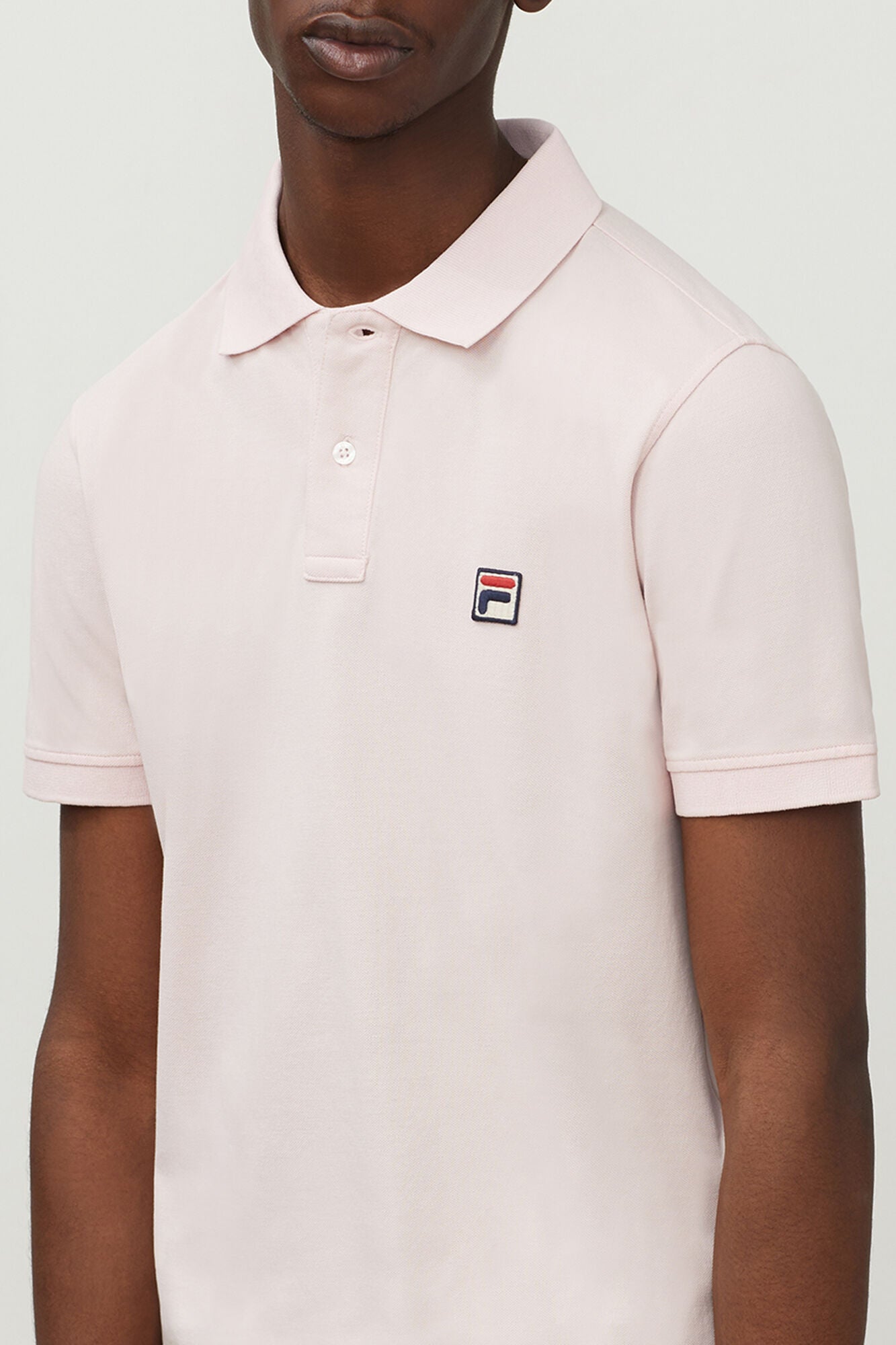 FILA Men's Dante Polo - Pink Chalk