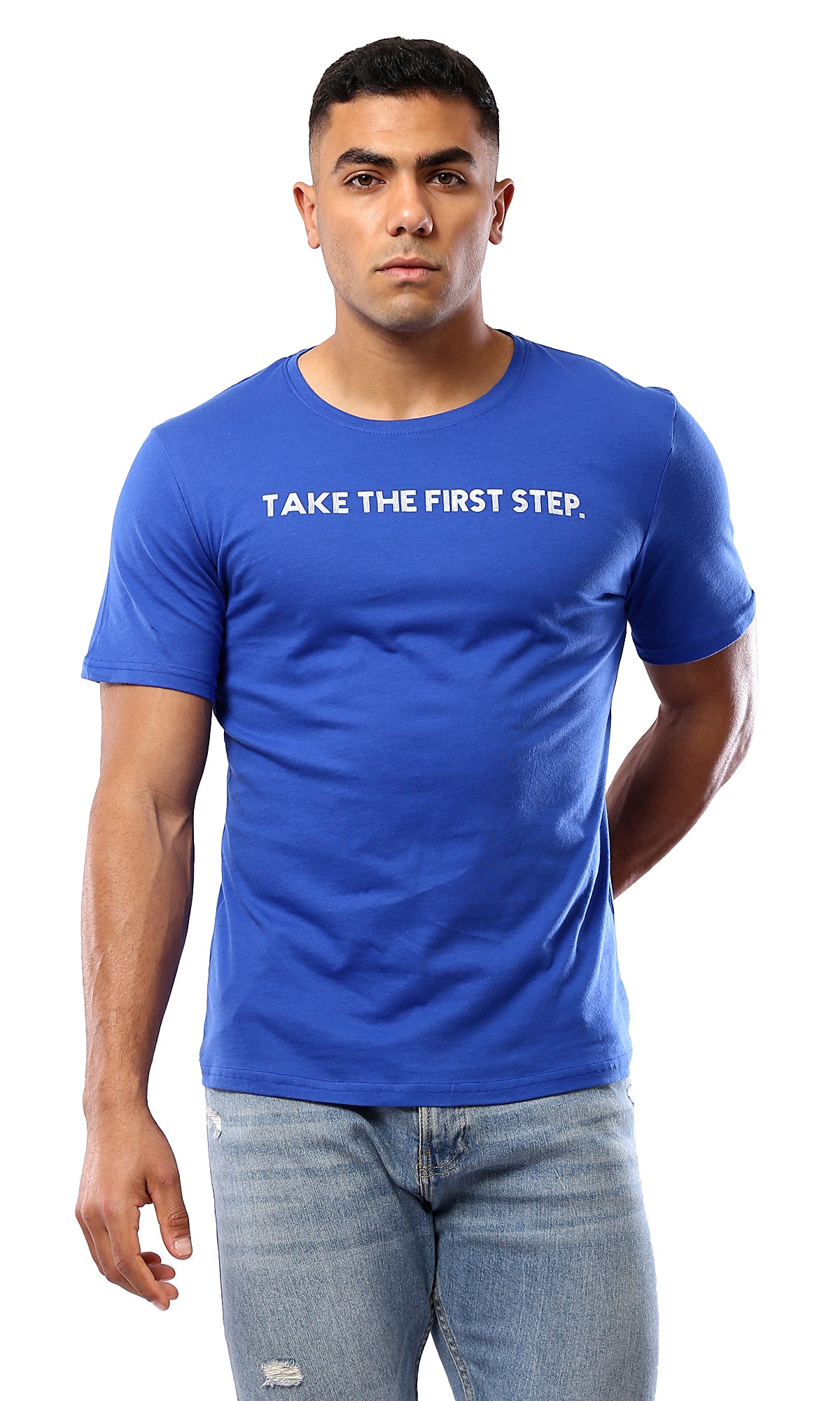 First Step Blue Cotton Summer Tee