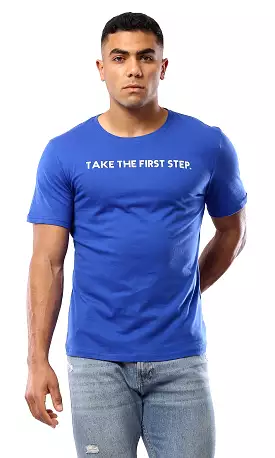 First Step Blue Cotton Summer Tee