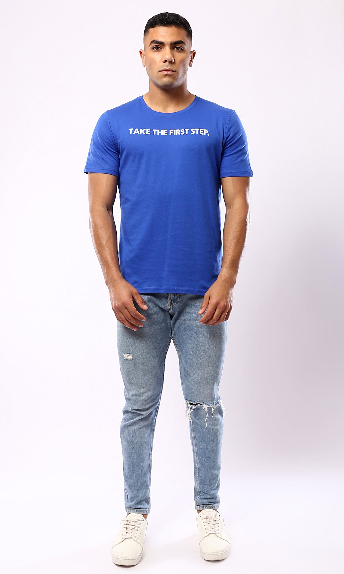 First Step Blue Cotton Summer Tee