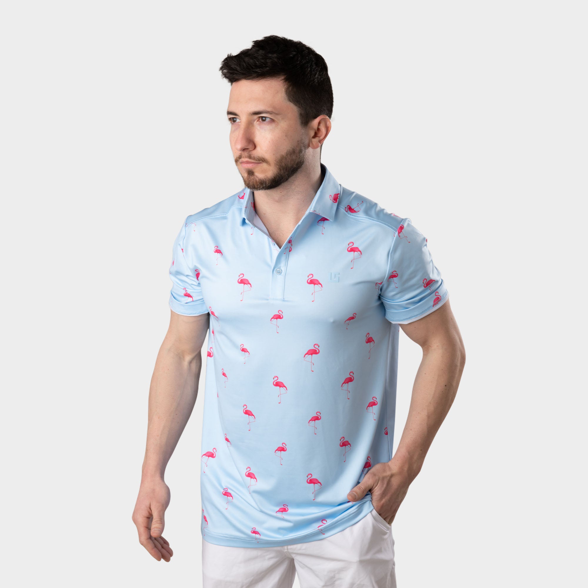 Flamingo Lake Polo Shirt