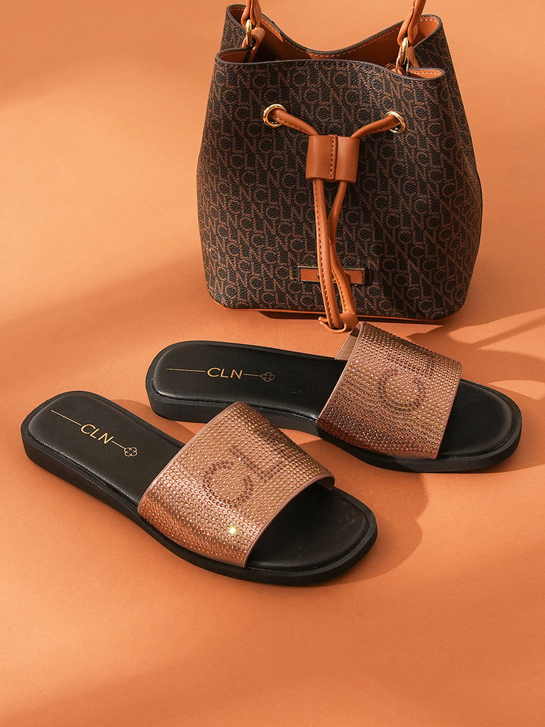 Flat Slide Sandals by Chase