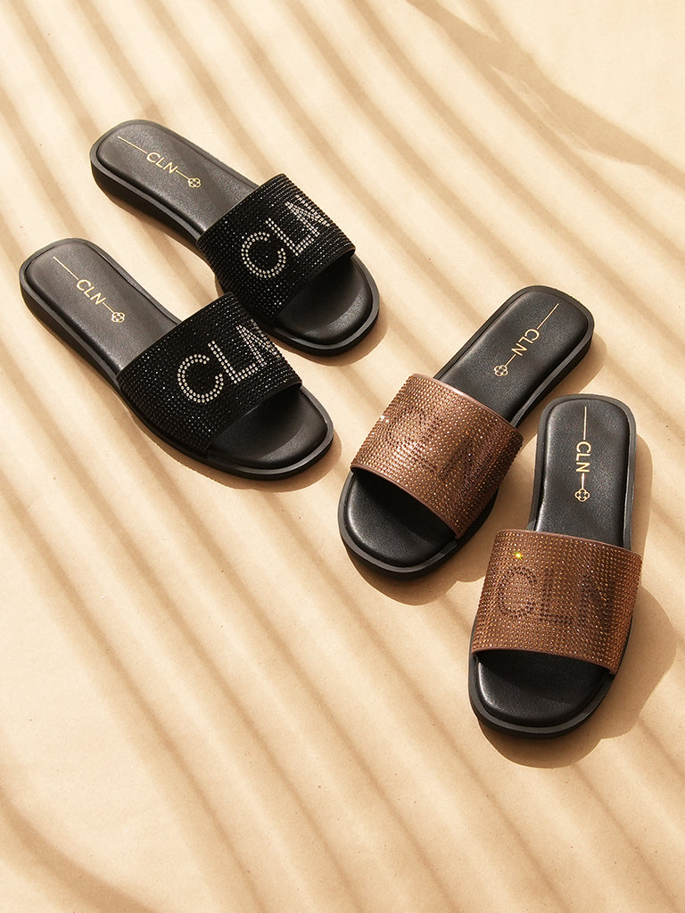 Flat Slide Sandals by Chase