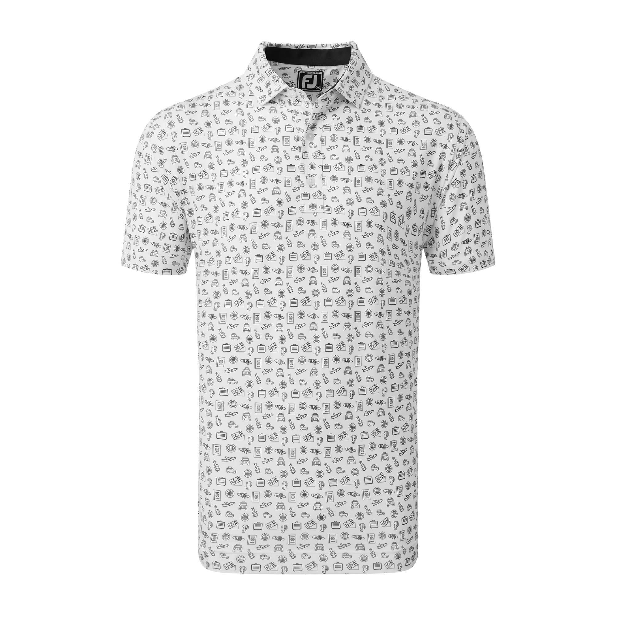 FootJoy '23 Travel Print Polo - Print Polo - Travel Polo - FootJoy Travel Polo