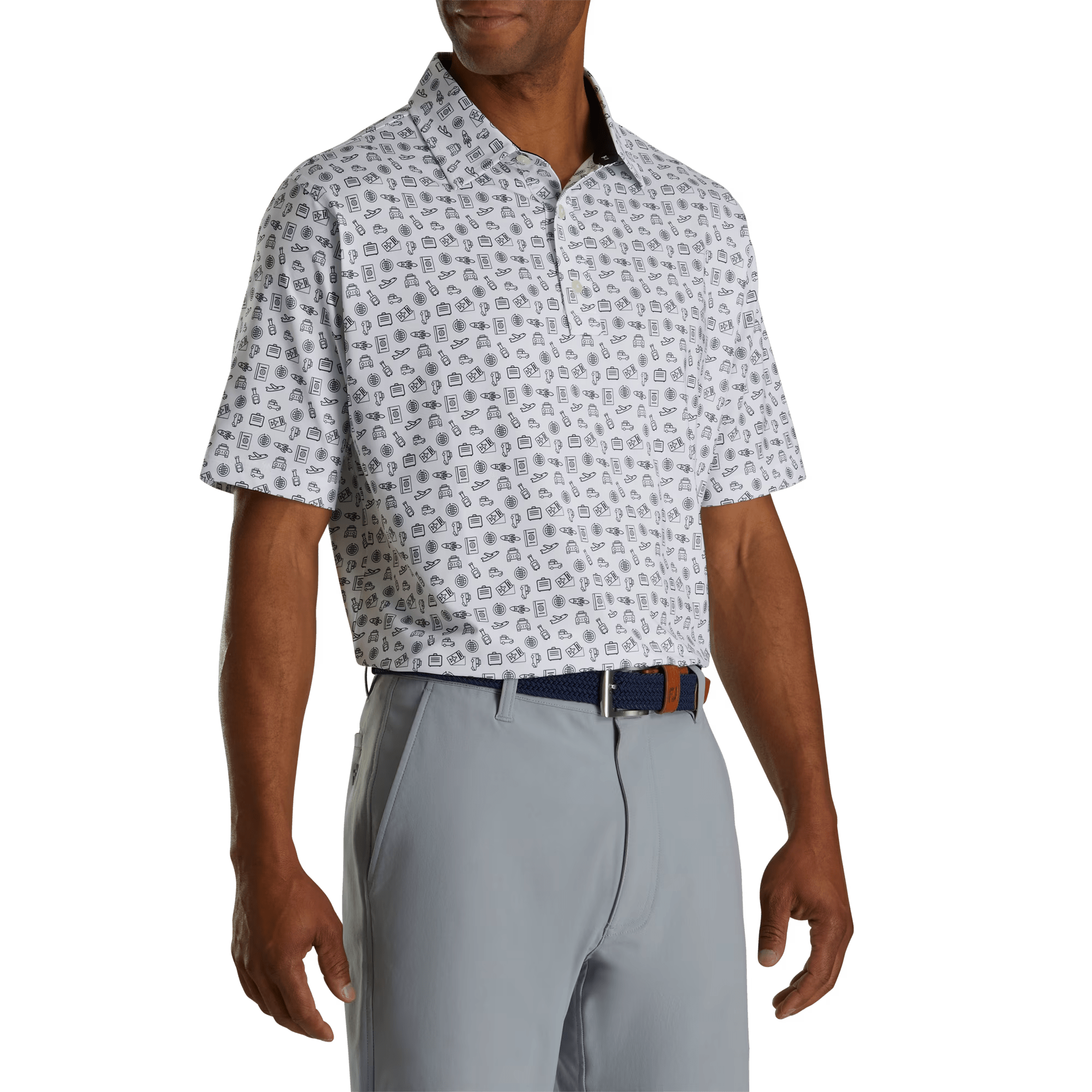 FootJoy '23 Travel Print Polo - Print Polo - Travel Polo - FootJoy Travel Polo